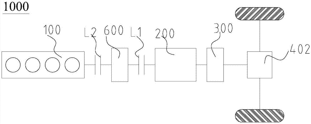 Power drive system of vehicle and vehicle with same