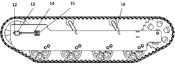 Caterpillar-type driving system of patrolling robot