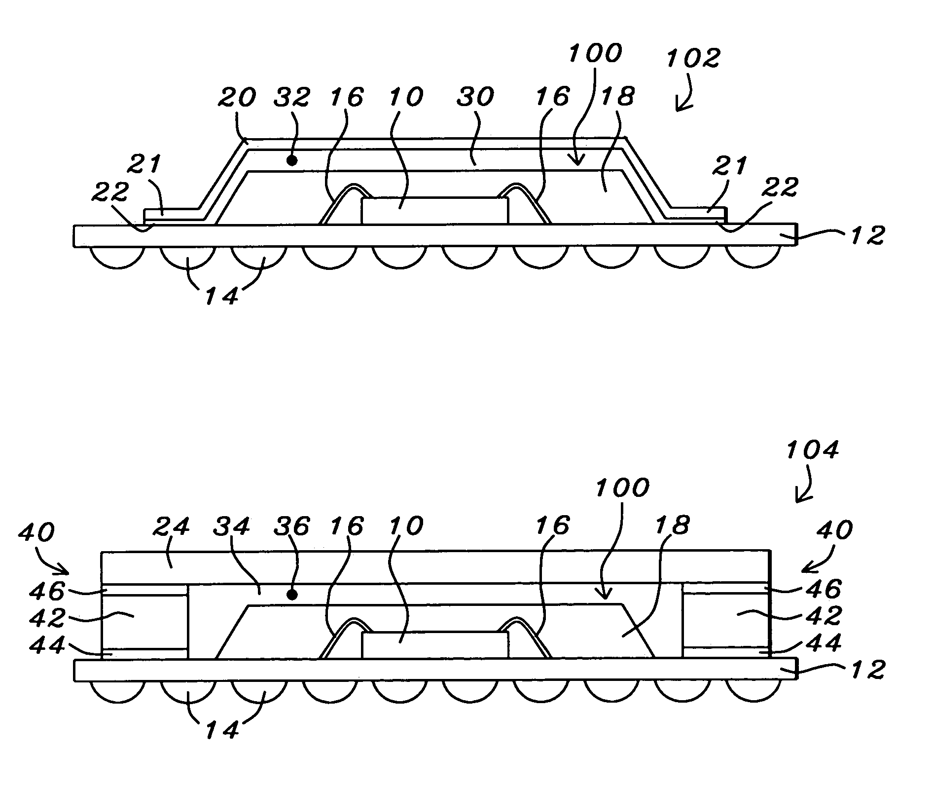 Heat spreader ball grid array (HSBGA) design for low-k integrated circuits (IC)