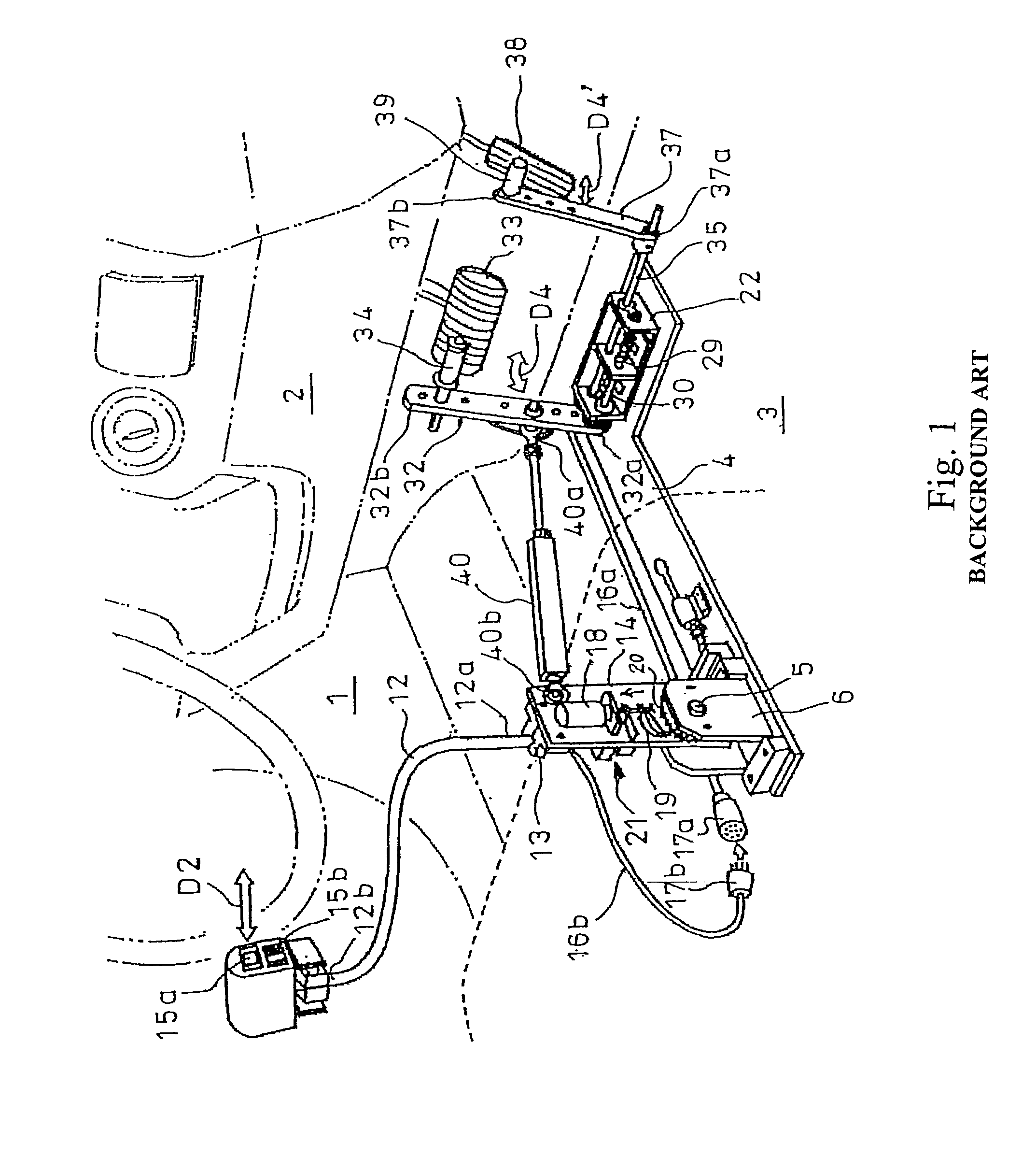 Drive assistant device for automobile