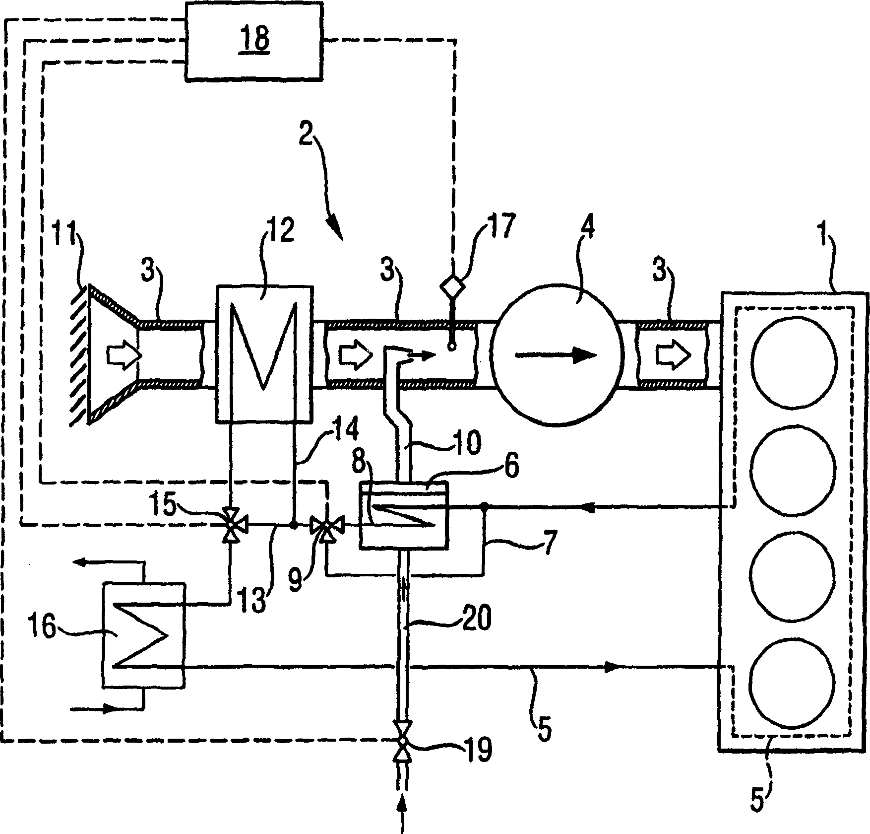 Arrangement and method in connection with diesel engine