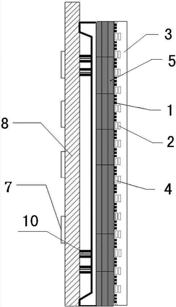 LED (light emitting diode) display unit panel with shading films