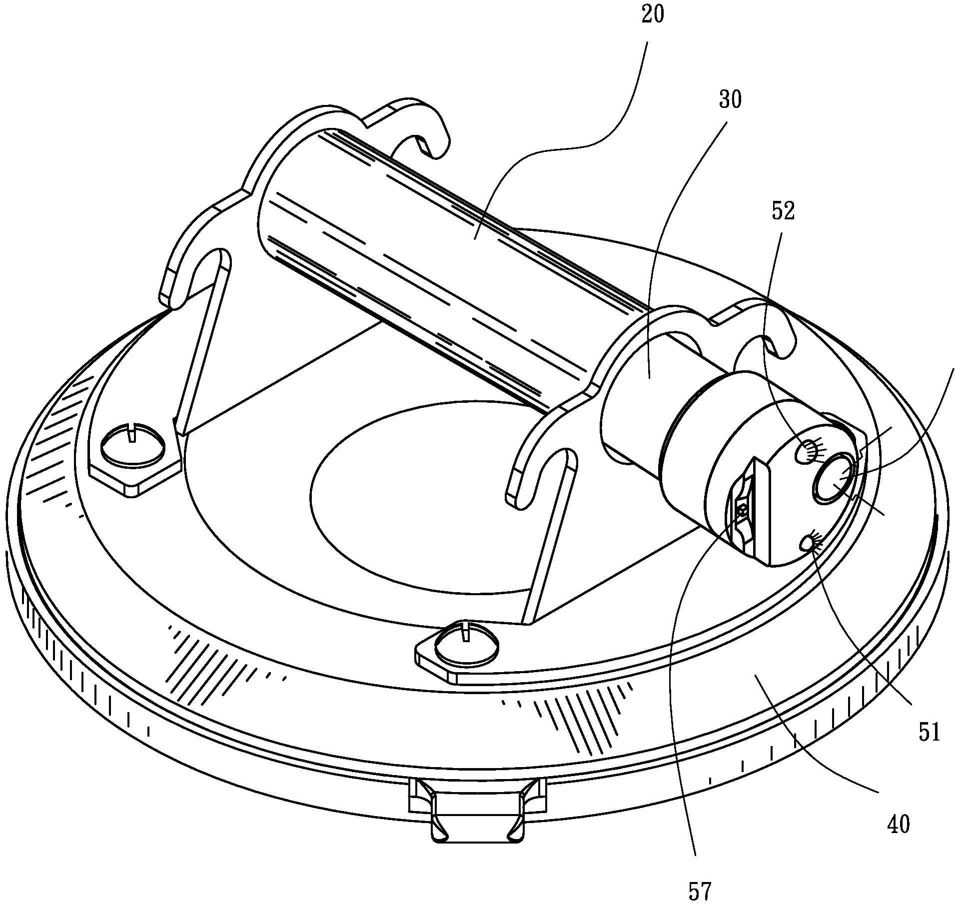 Automatic alert device for suction cup