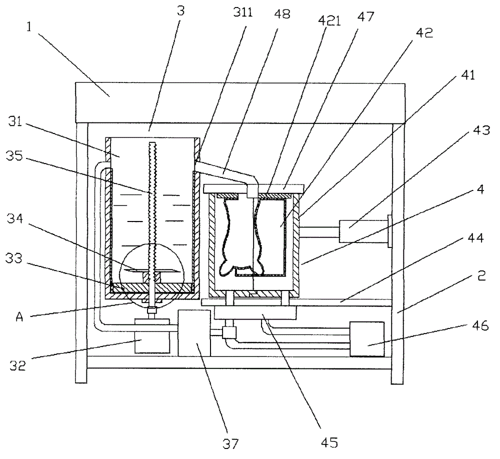 Crude fiber regeneration equipment for synchronous organization treatment and vacuum adsorption