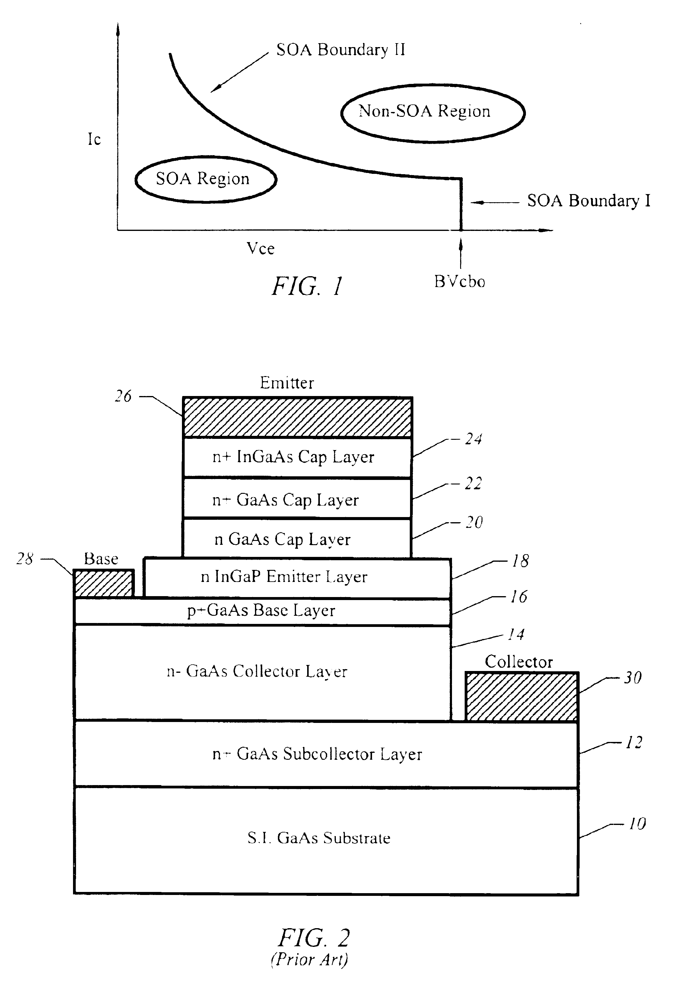 Heterojunction bipolar transistor having wide bandgap material in collector