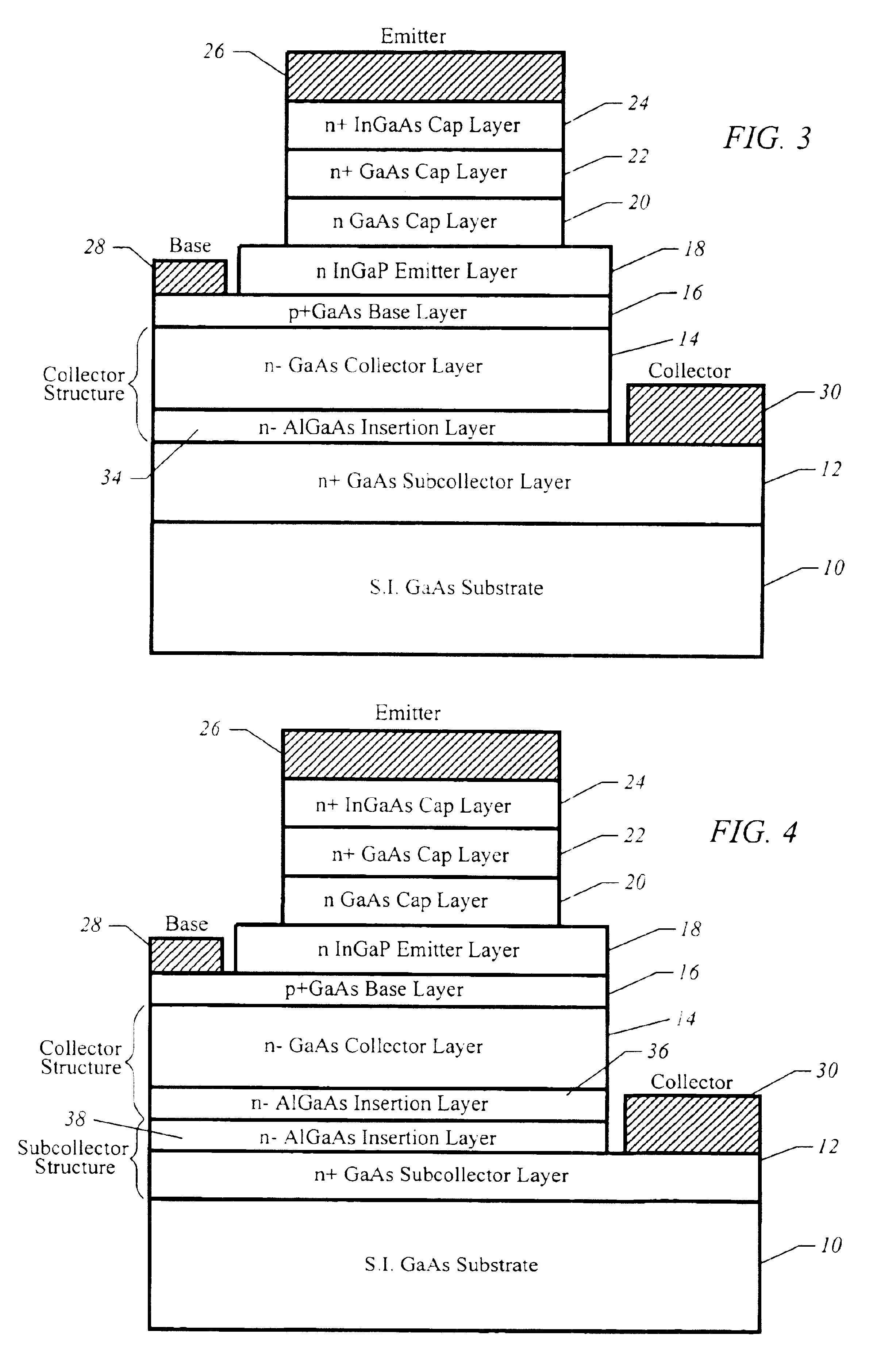 Heterojunction bipolar transistor having wide bandgap material in collector