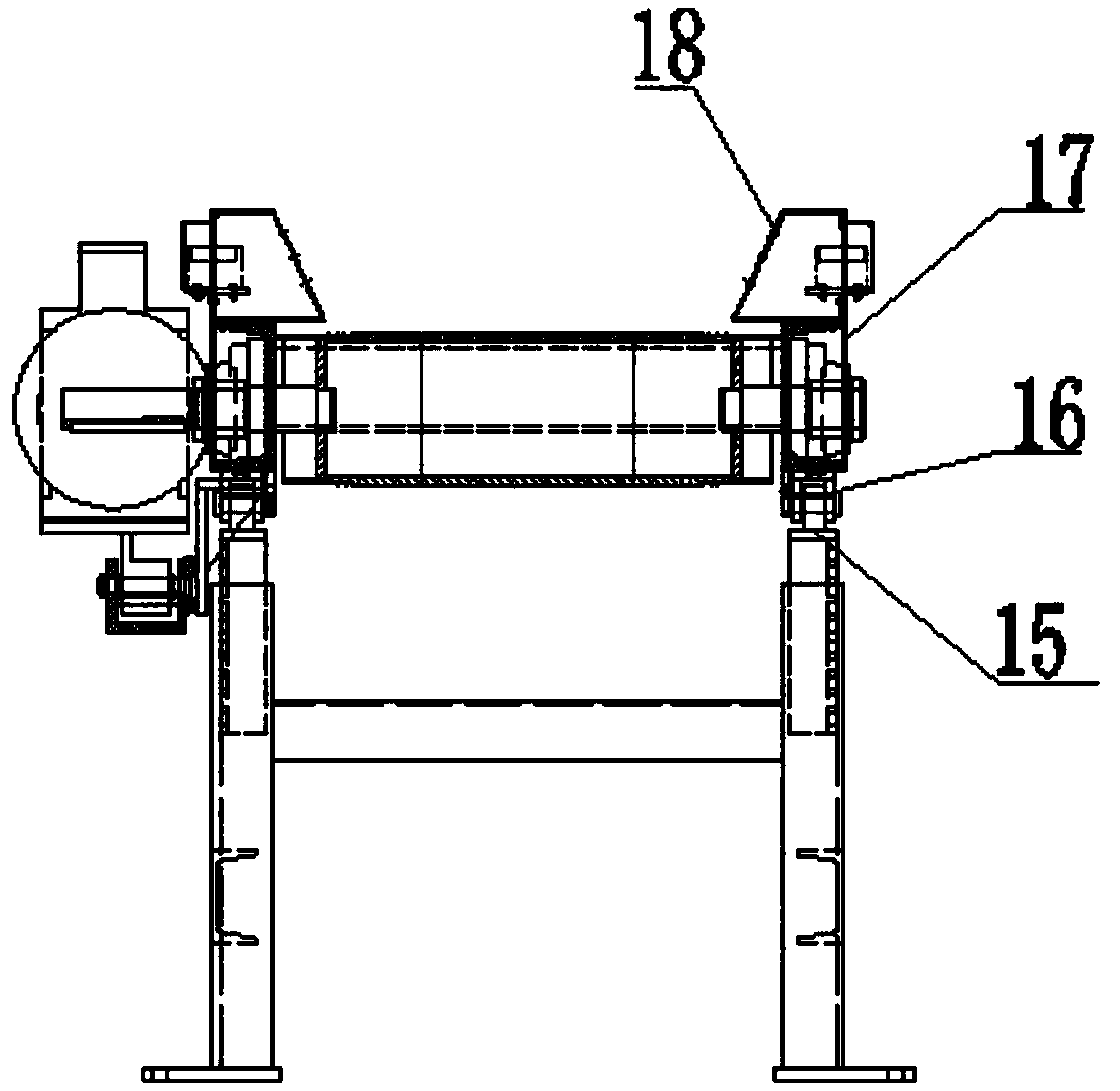 Automatic material throwing belt