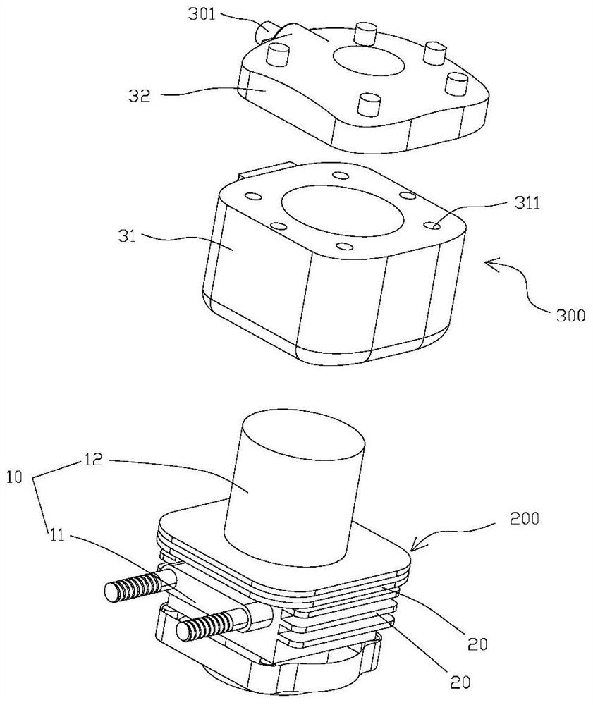 Novel engine cylinder cooling structure