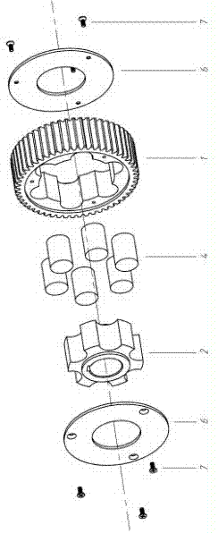 Rigid-flexible composite filtering gear