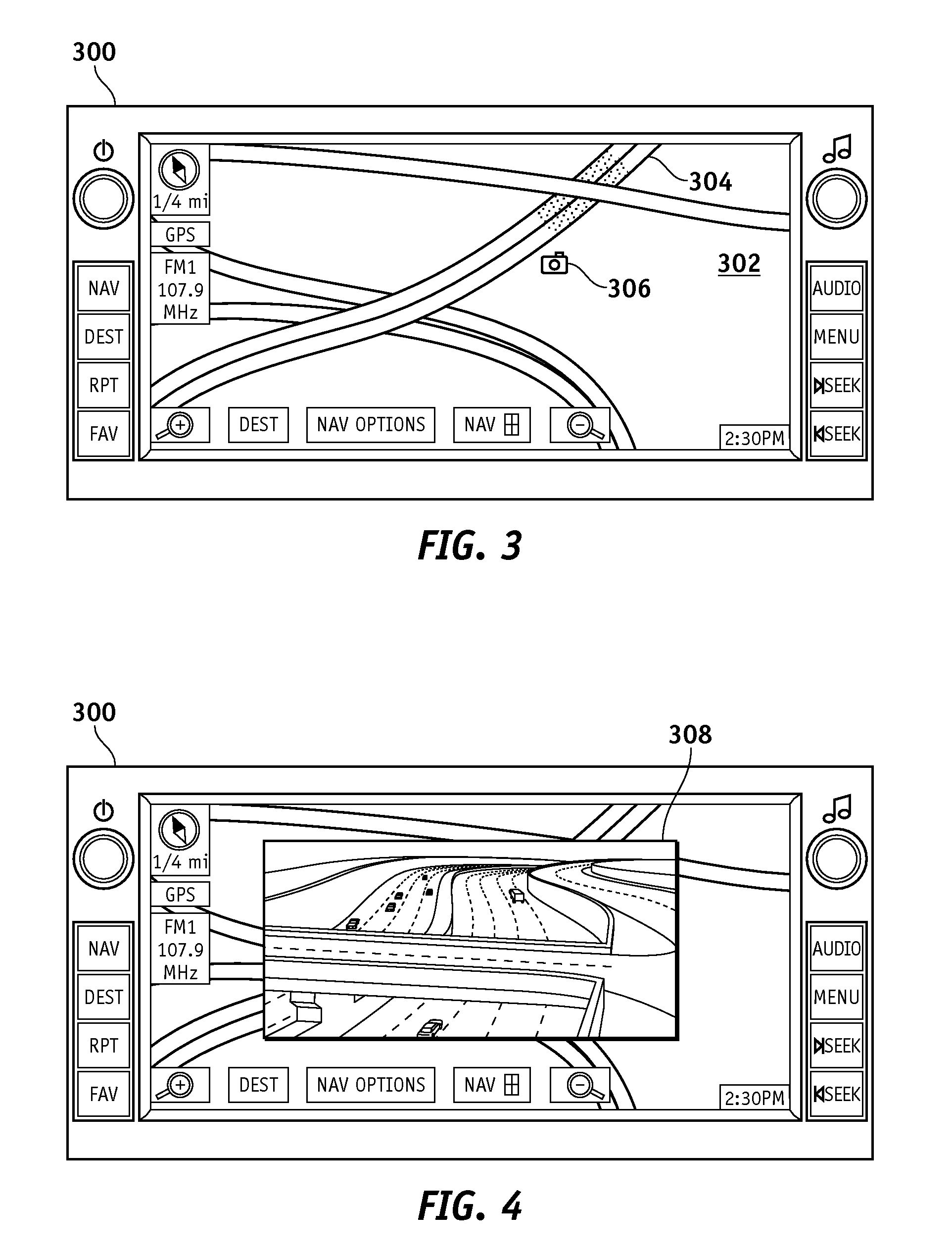 Vehicle navigation system with real time traffic image display