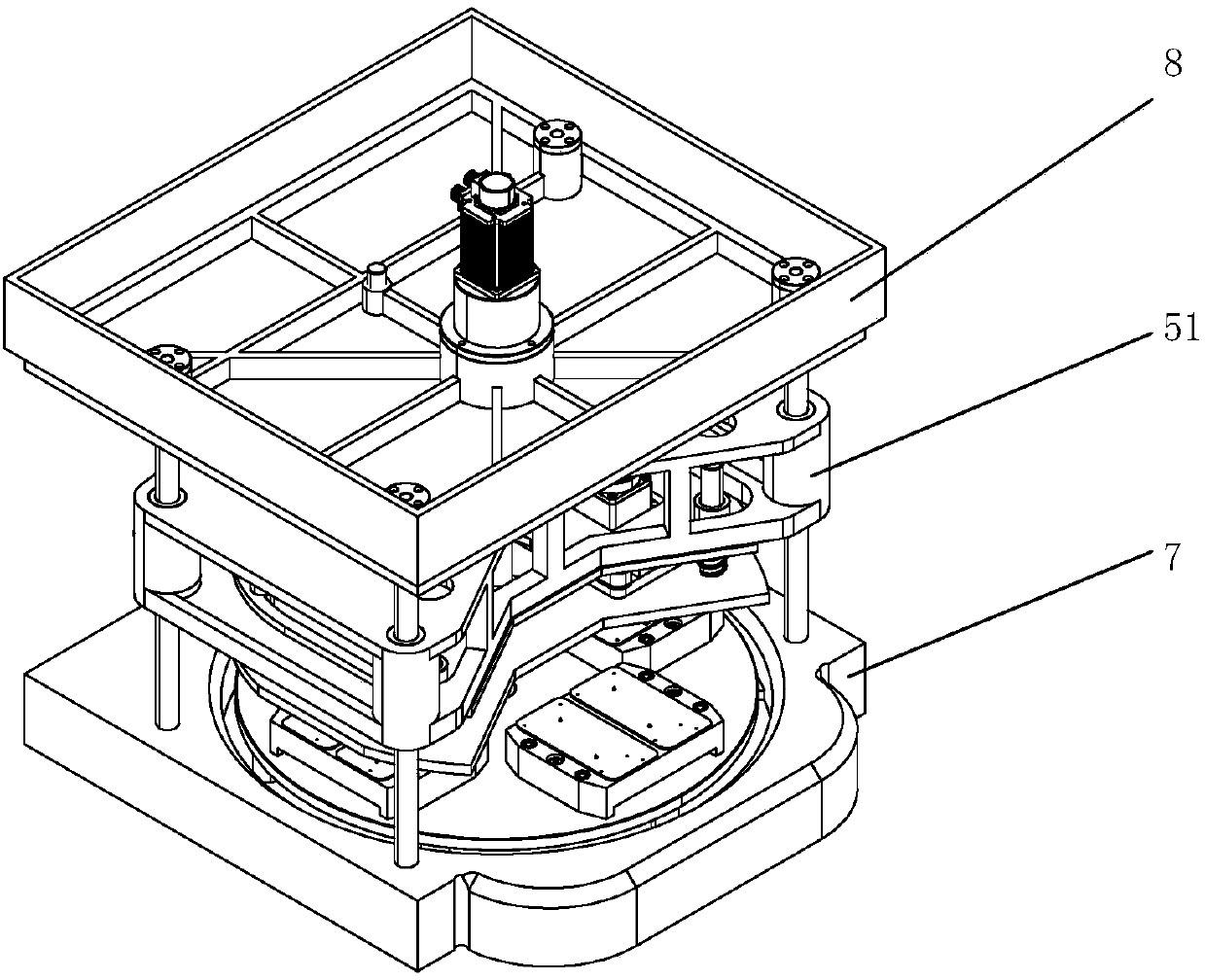 Tapping device and multi-station drilling and tapping integrated equipment thereof