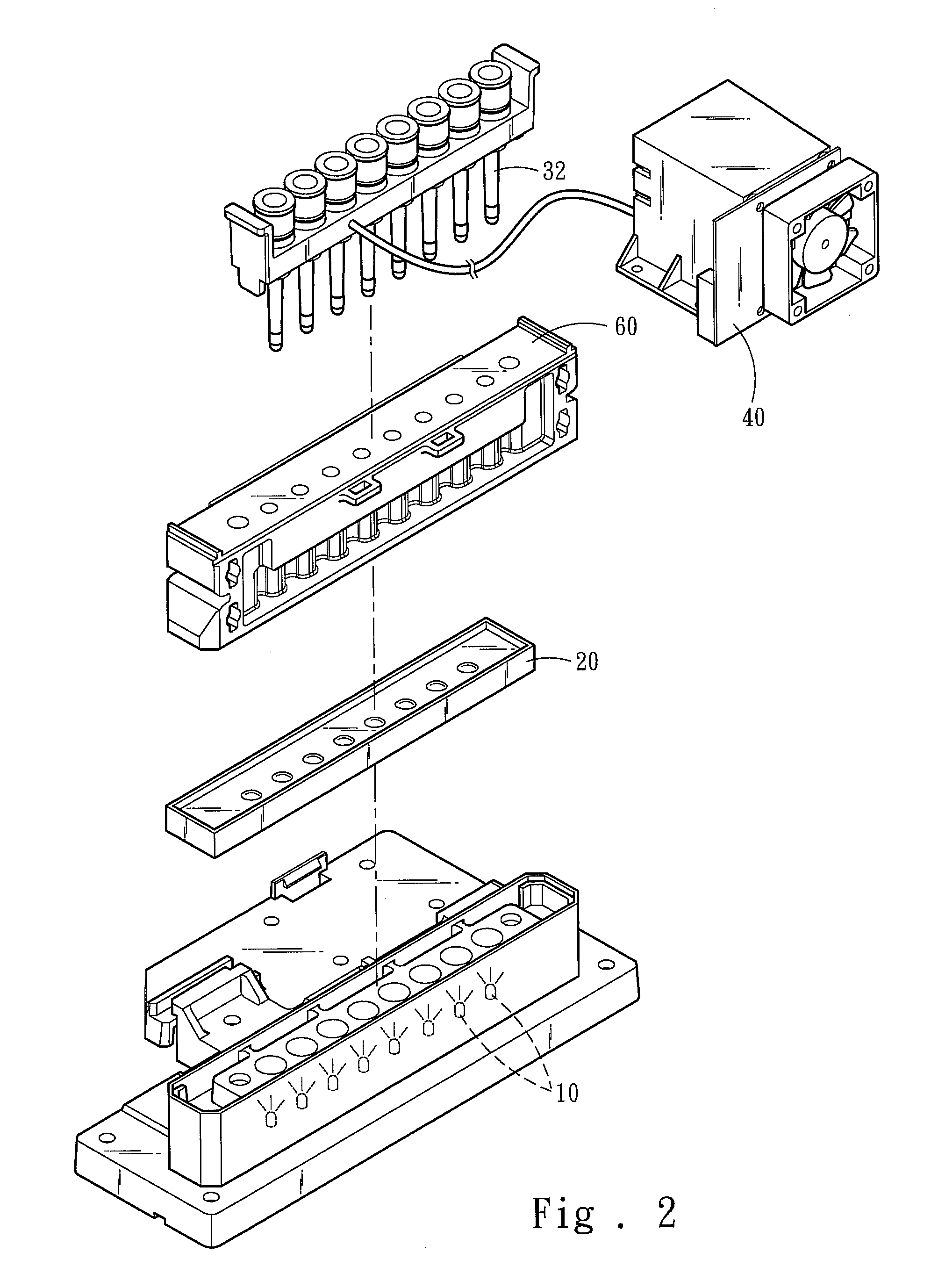 Apparatus for generating fluorescence