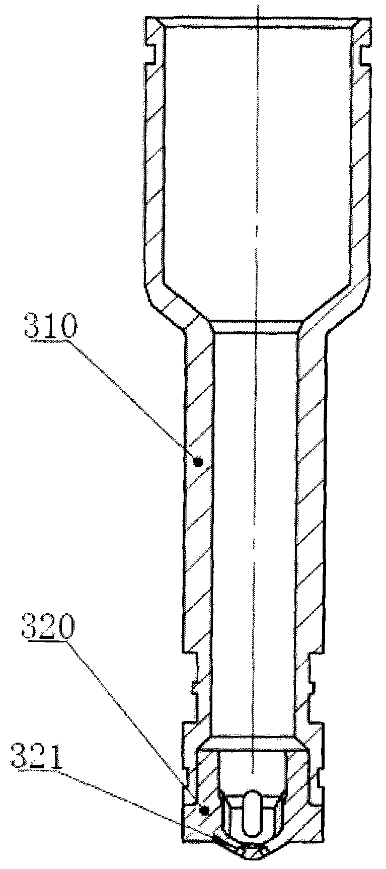 Gasoline direct spray oil sprayer