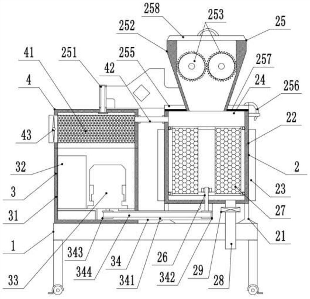 Tank-type thermal desorption device based on thermal desorption additive filling and desorption method