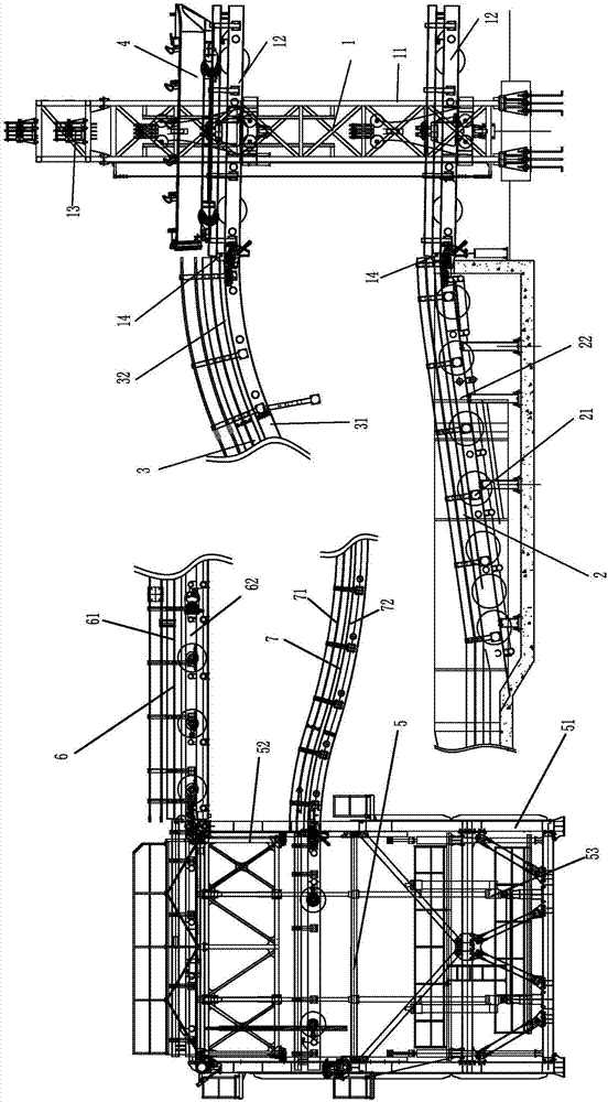 Amusement equipment with lifting, back rushing and landing