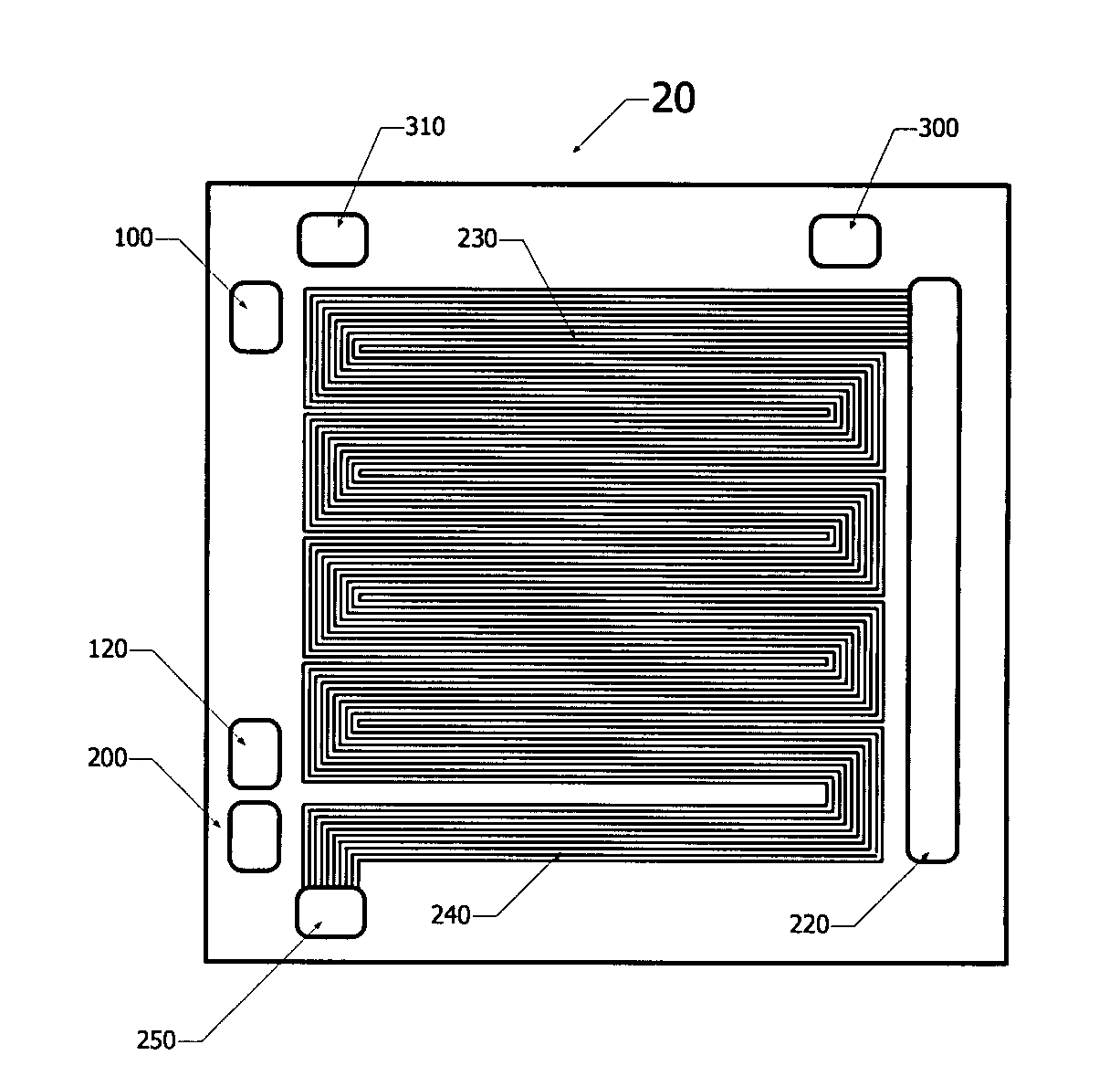 Fuel cell with in-cell humidification