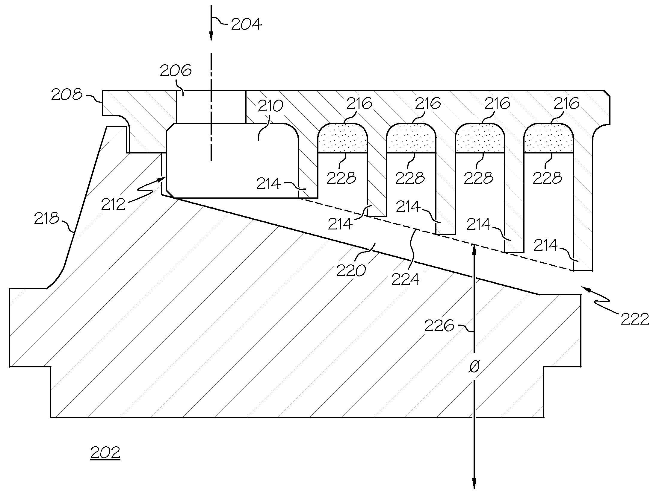 Turbine cooling air centrifugal particle separator