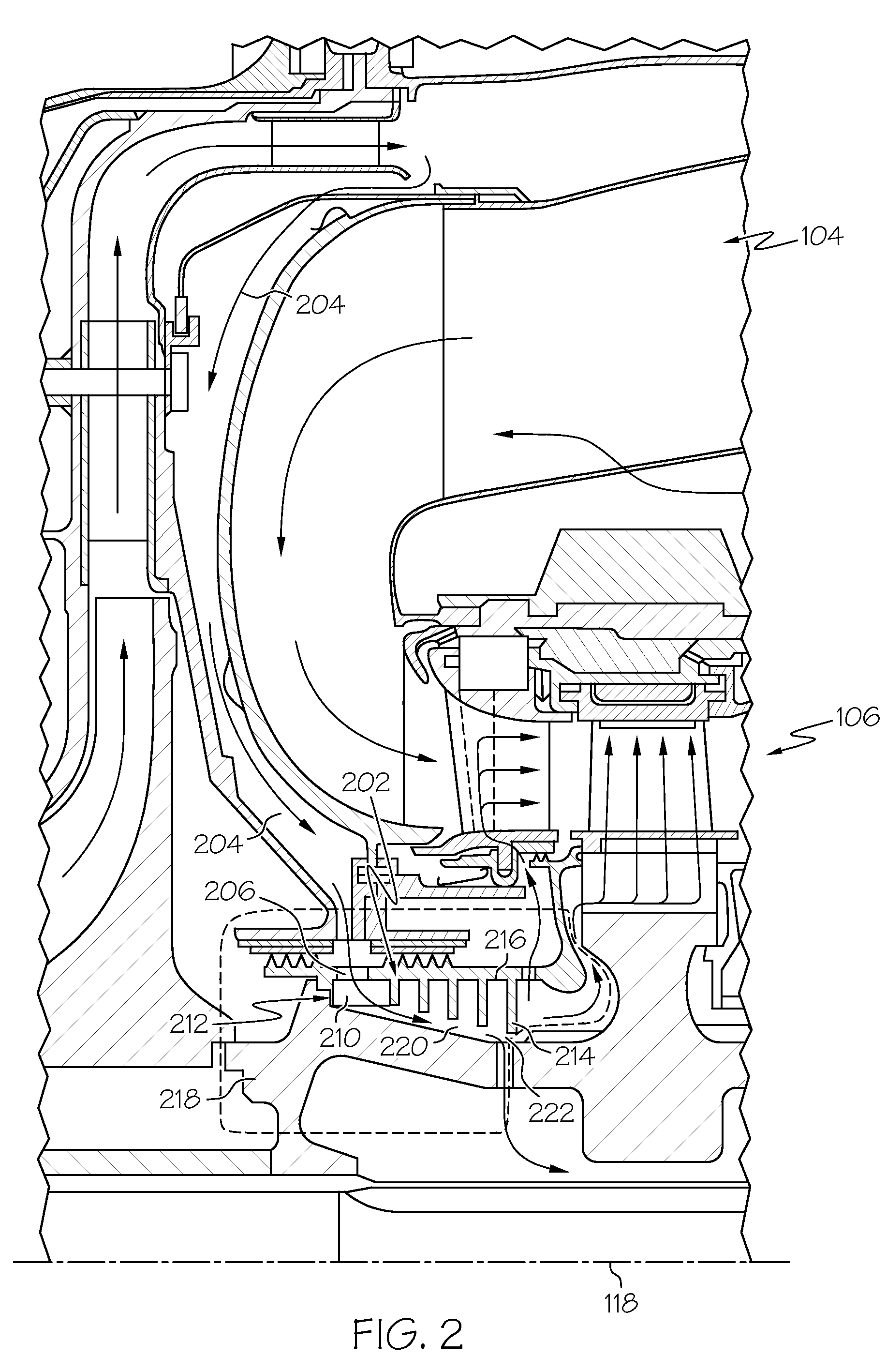 Turbine cooling air centrifugal particle separator