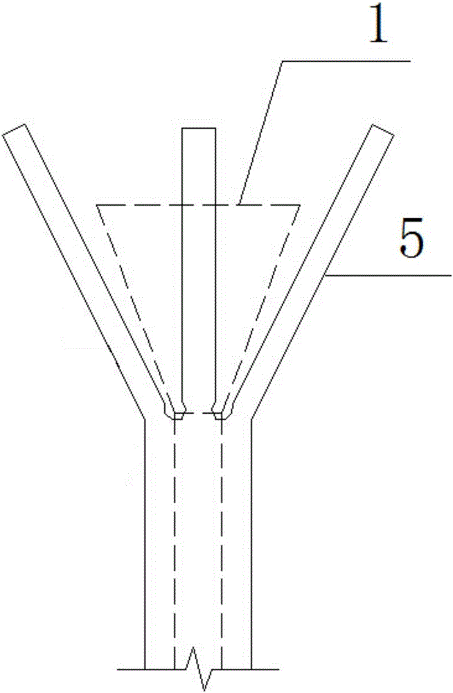 Gravity type self-anchorage connecting device and assembly method