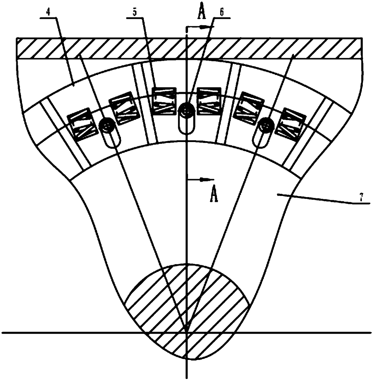 Spiral conveyor with blade wear-resistant layer capable of being compensated