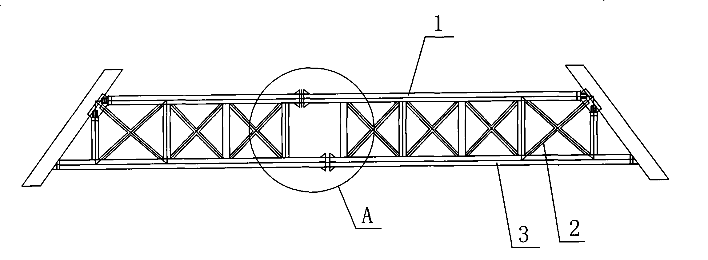 Horizontal unloading construction method of tower building temporary support girders