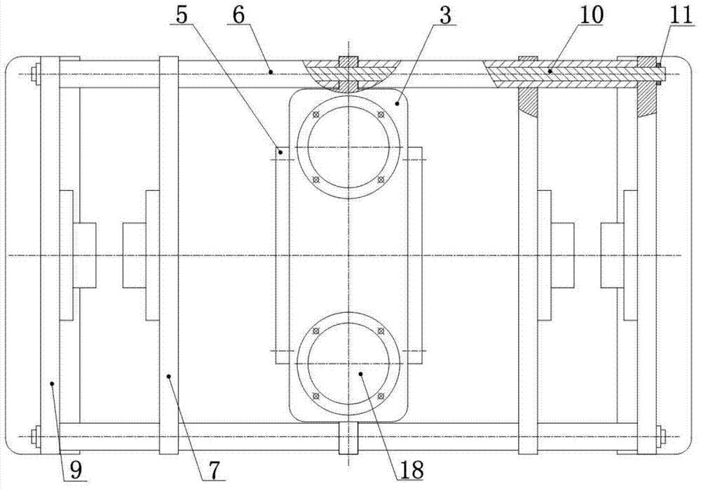 Two-way horizontal servo pressure machine for transmission of planet roller lead screw