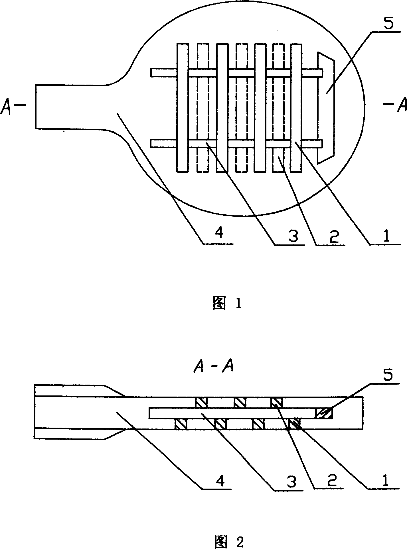 Bottom board of ping-pong racket