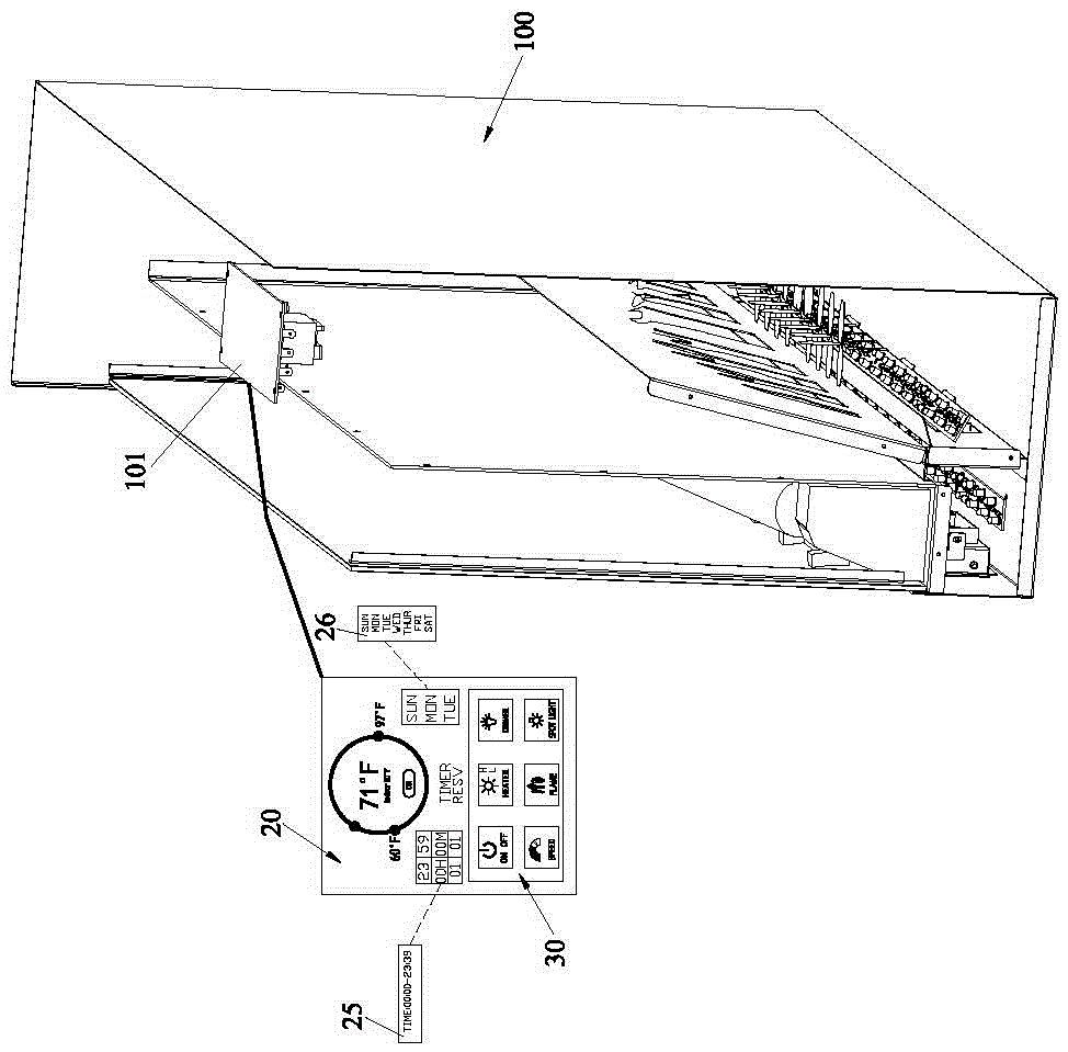 Touch control device and method easy to display temperature and time