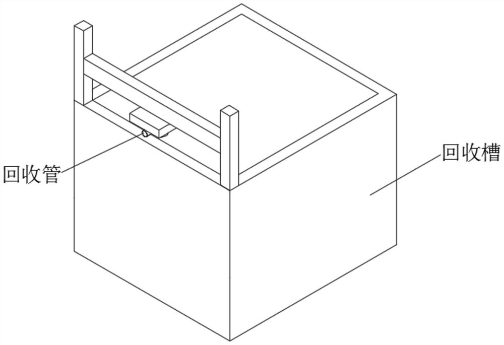 Recycling device for zinc smelting discharge port of electric heating rotary kiln