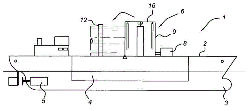 Vessel comprising a stowable magnus-effect rotor