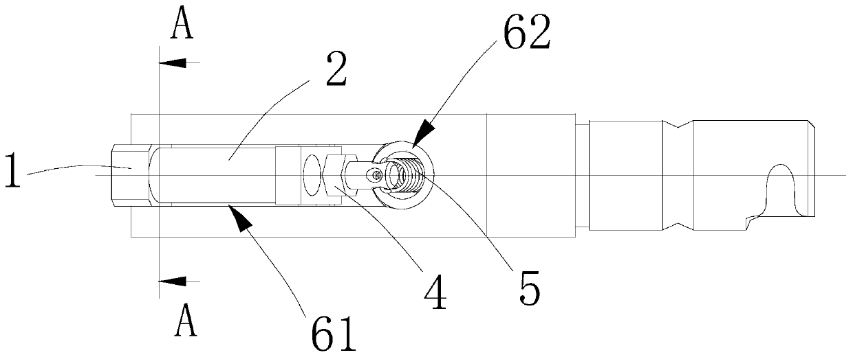 A deburring device for orifice of cylindrical parts