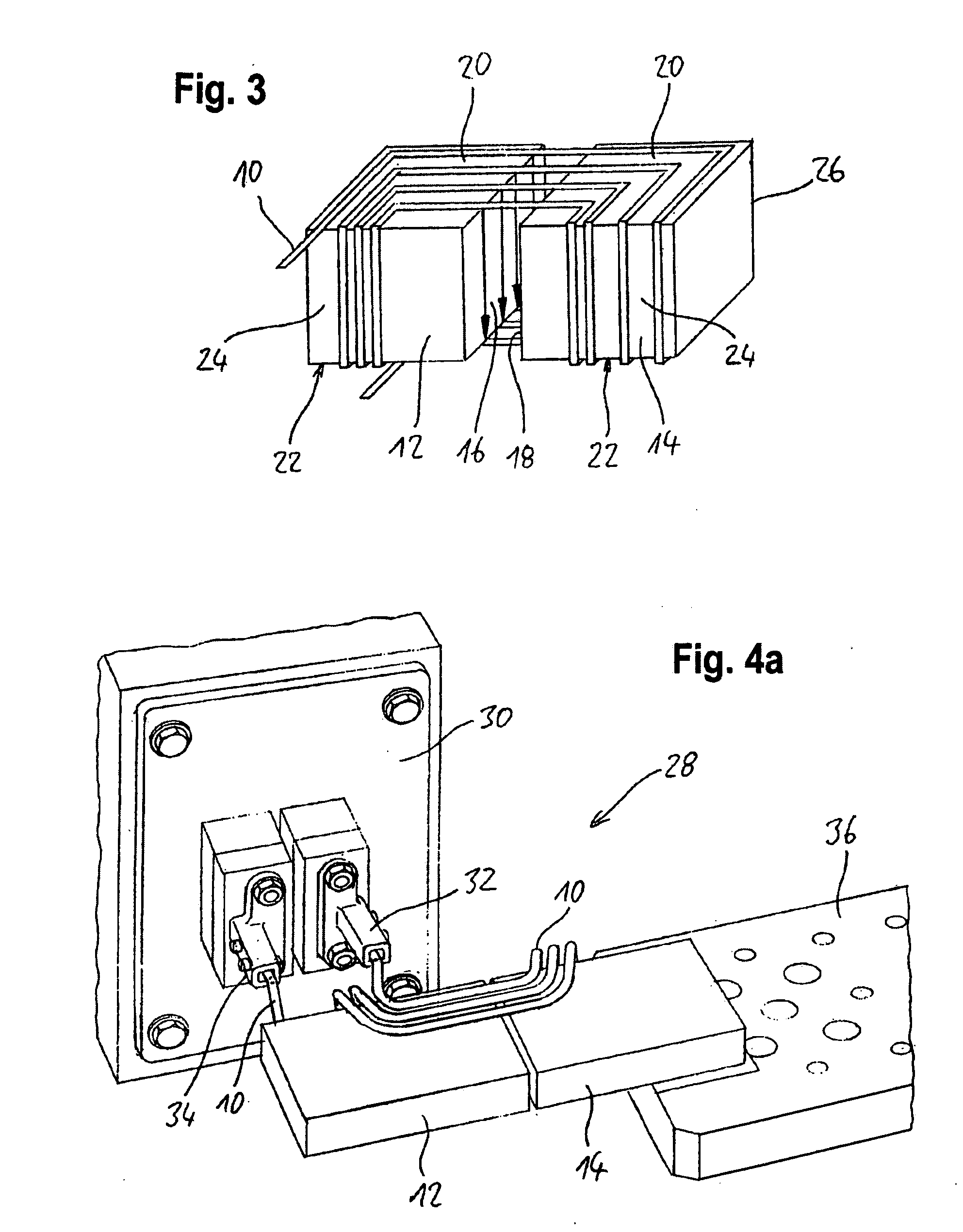 Induction coil, method and device for inductive heating of metallic components