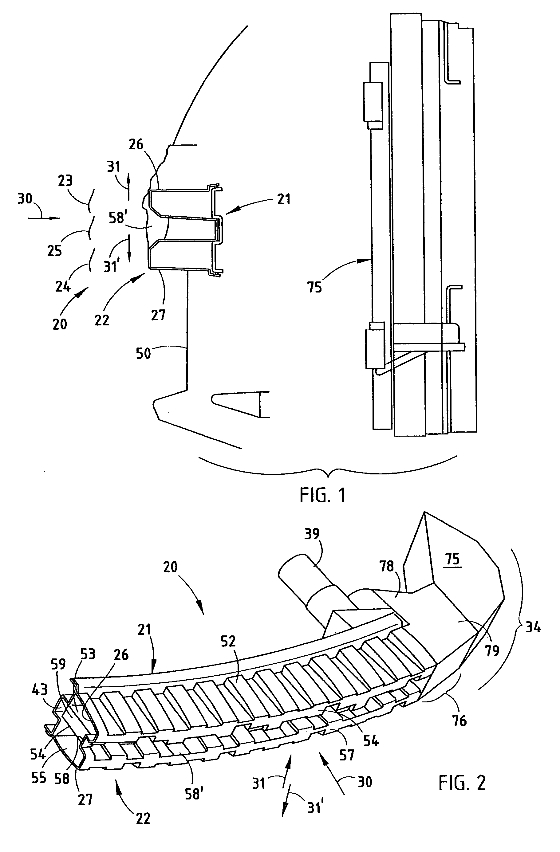 Bumper for reducing pedestrian injury