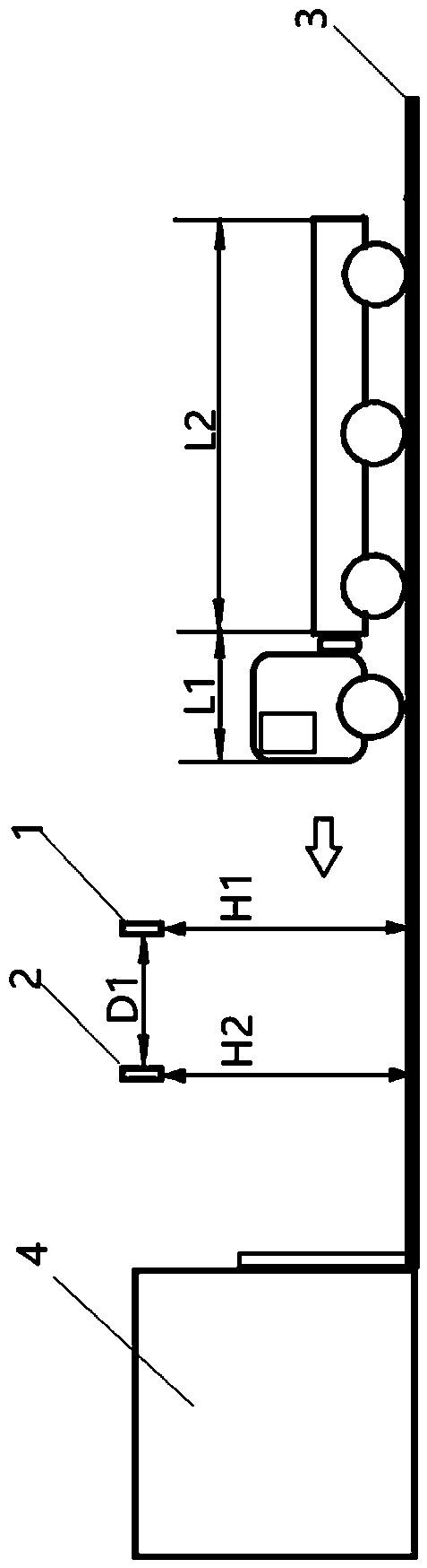 Automatic truck quantitative piling and loading system