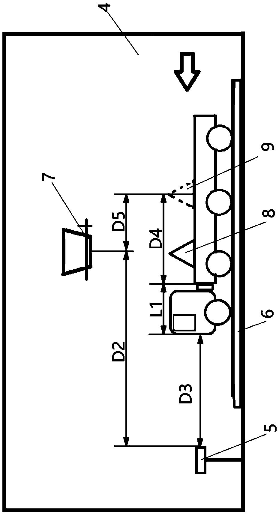 Automatic truck quantitative piling and loading system