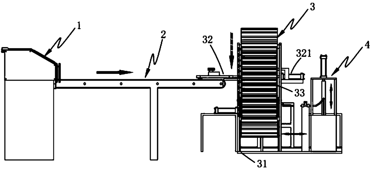 Full-automatic woven bag production line and process