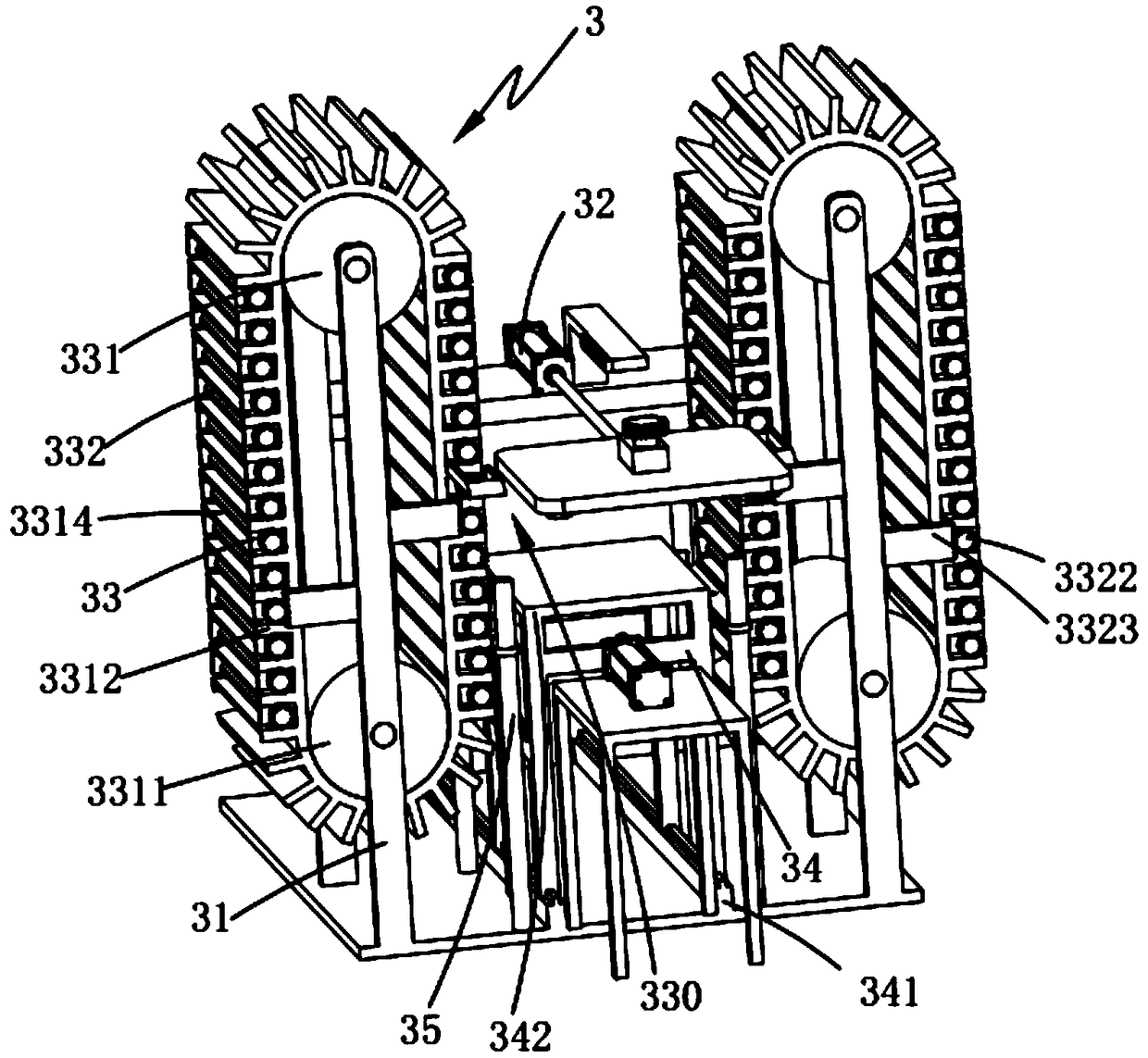 Full-automatic woven bag production line and process