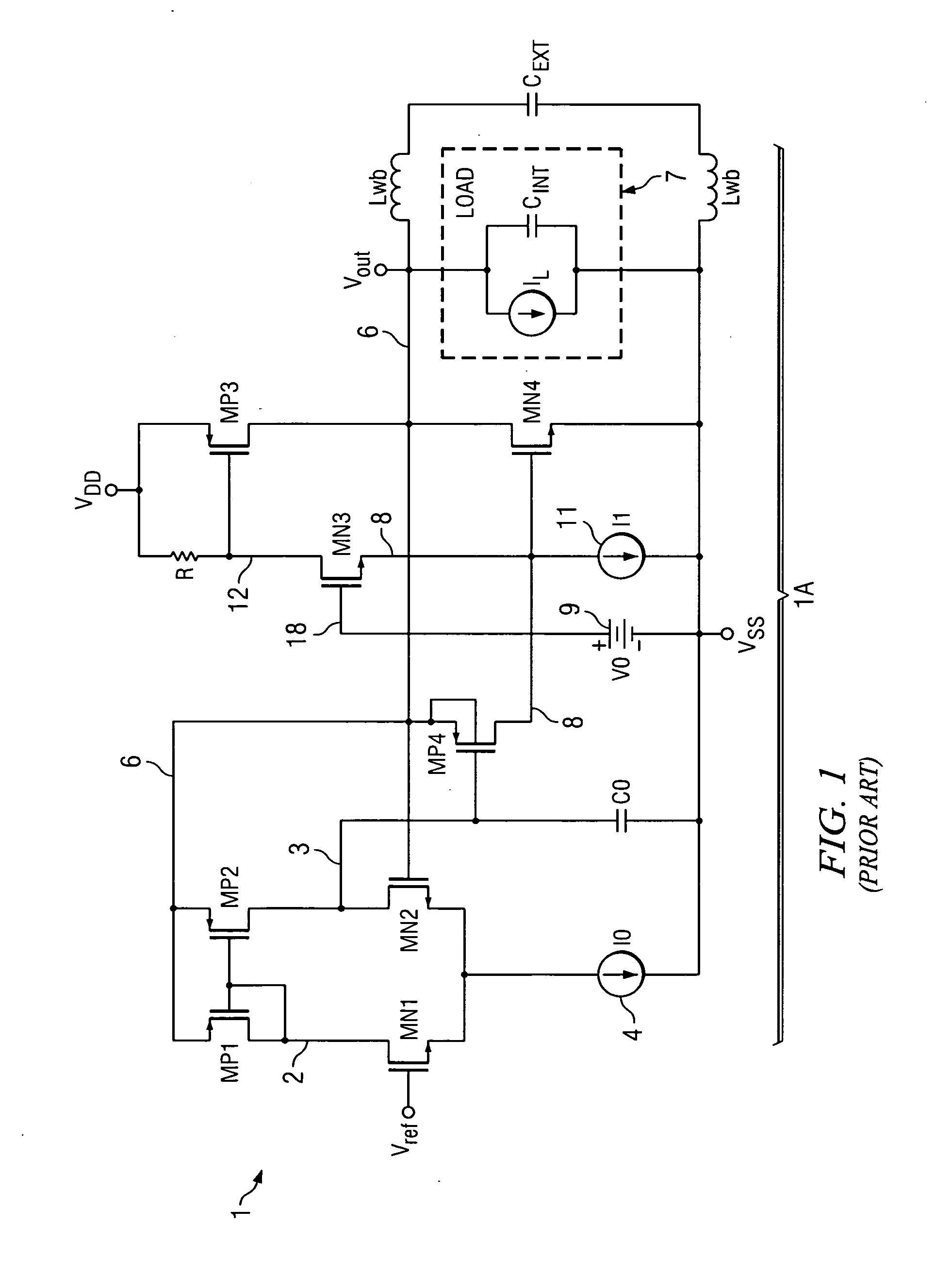 Low drop voltage regulator with instant load regulation and method