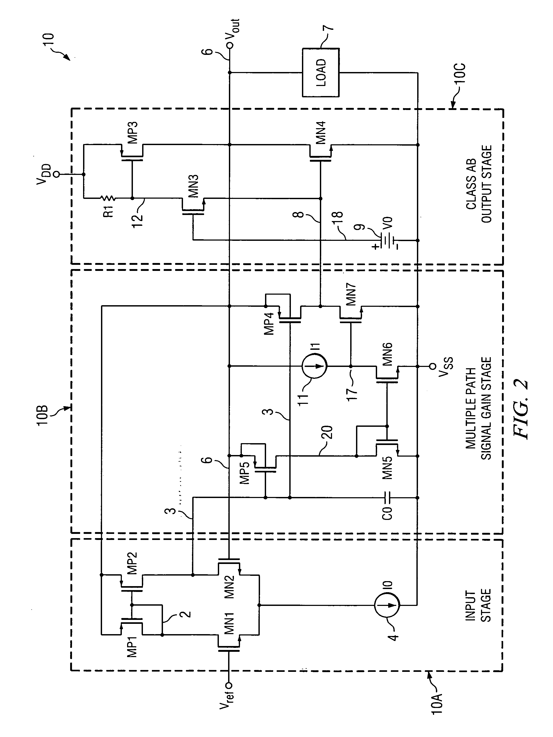 Low drop voltage regulator with instant load regulation and method