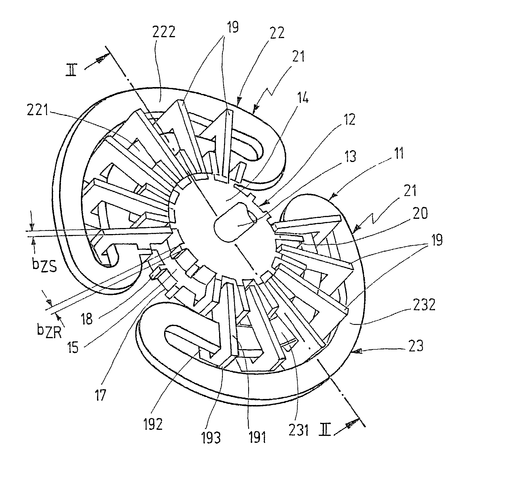 Unipolar transversel flux machine