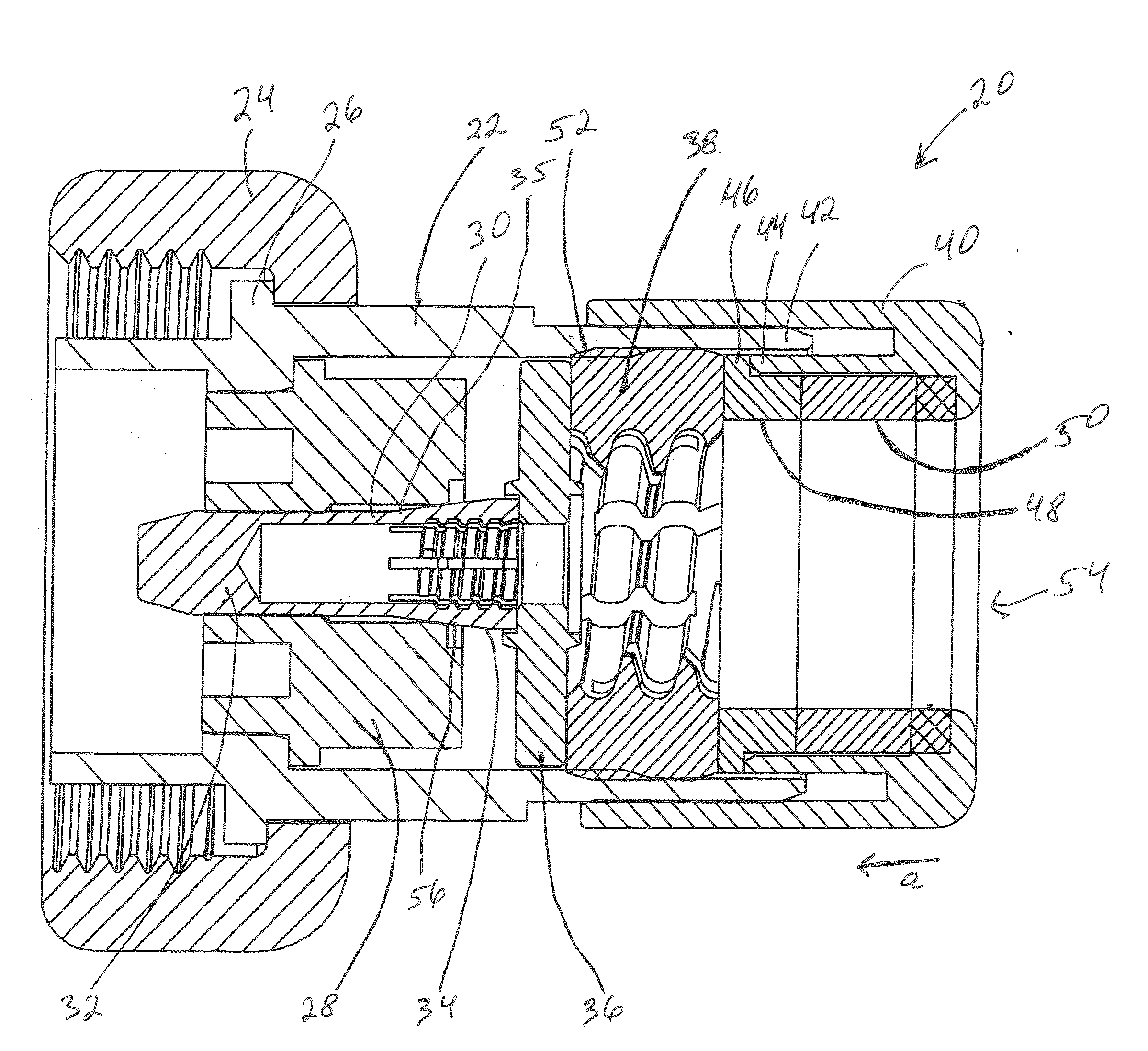 Compression Connector For Coaxial Cable