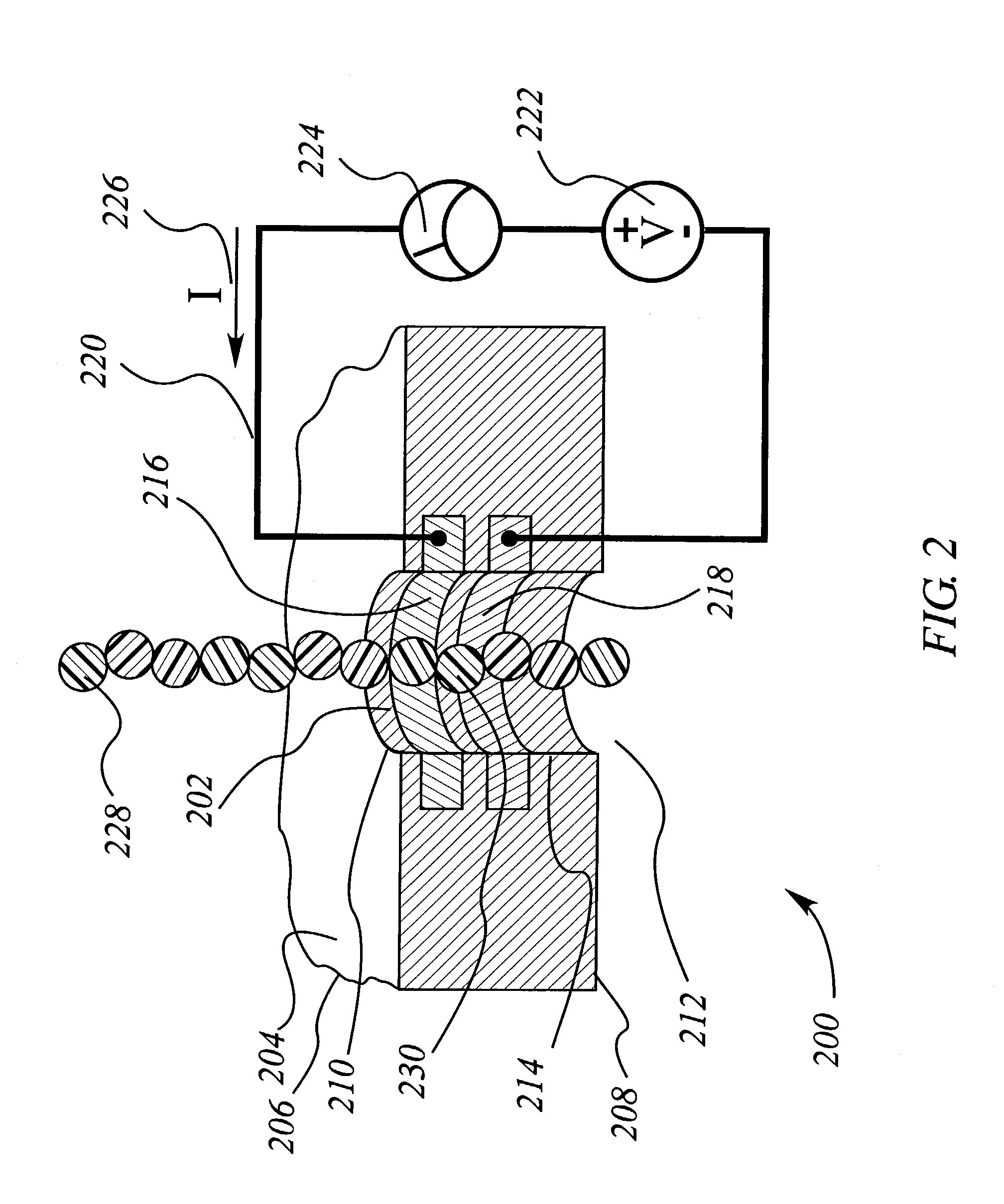 Nanopore with resonant tunneling electrodes