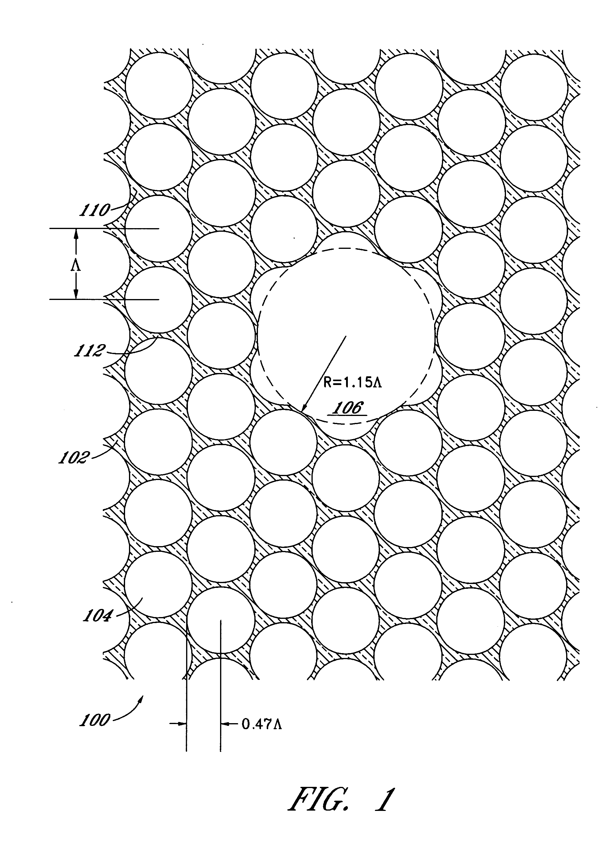 Method for configuring air-core photonic-bandgap fibers free of surface modes