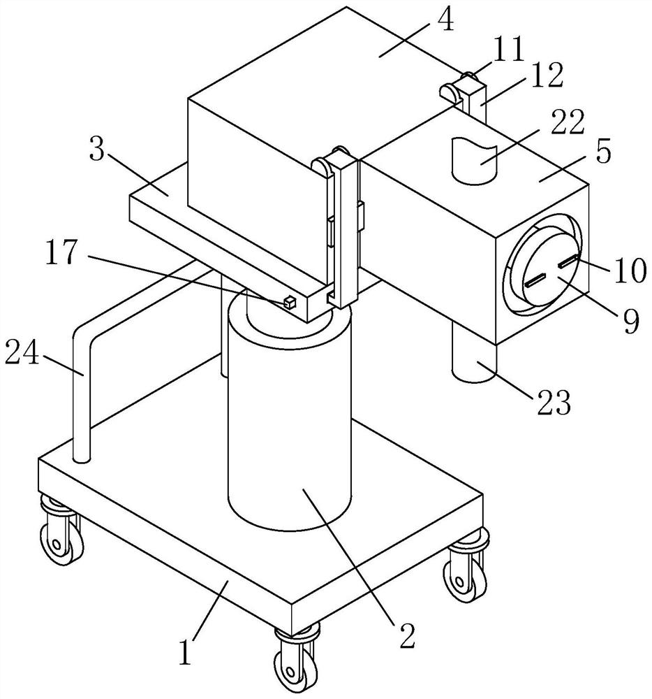 Underwater pelletizing moving cutter convenient to overhaul and using method thereof