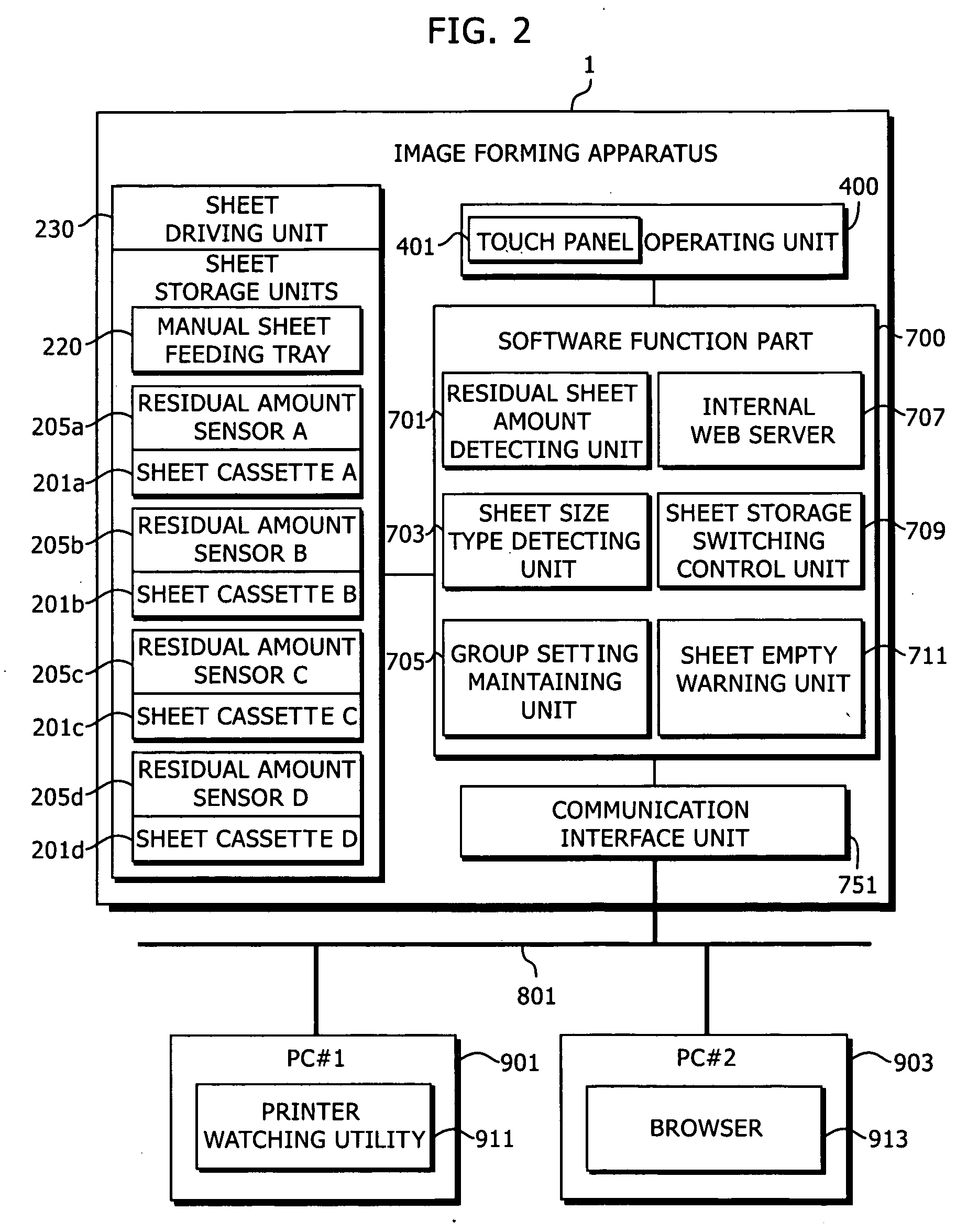 Image Forming System, Image Forming Apparatus and Print Server