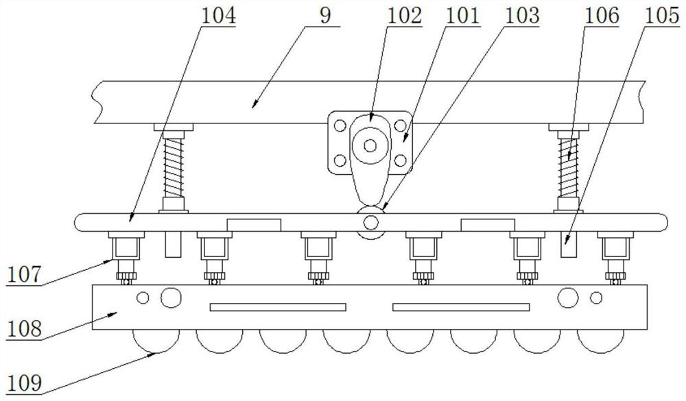 Line pressing machine for processing security fire-fighting materials and using method