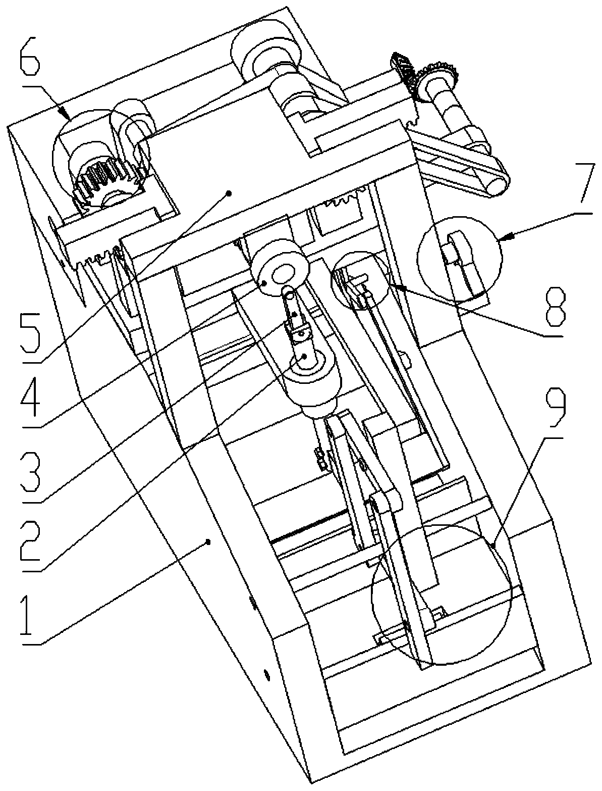 An intermittent feed feeding device