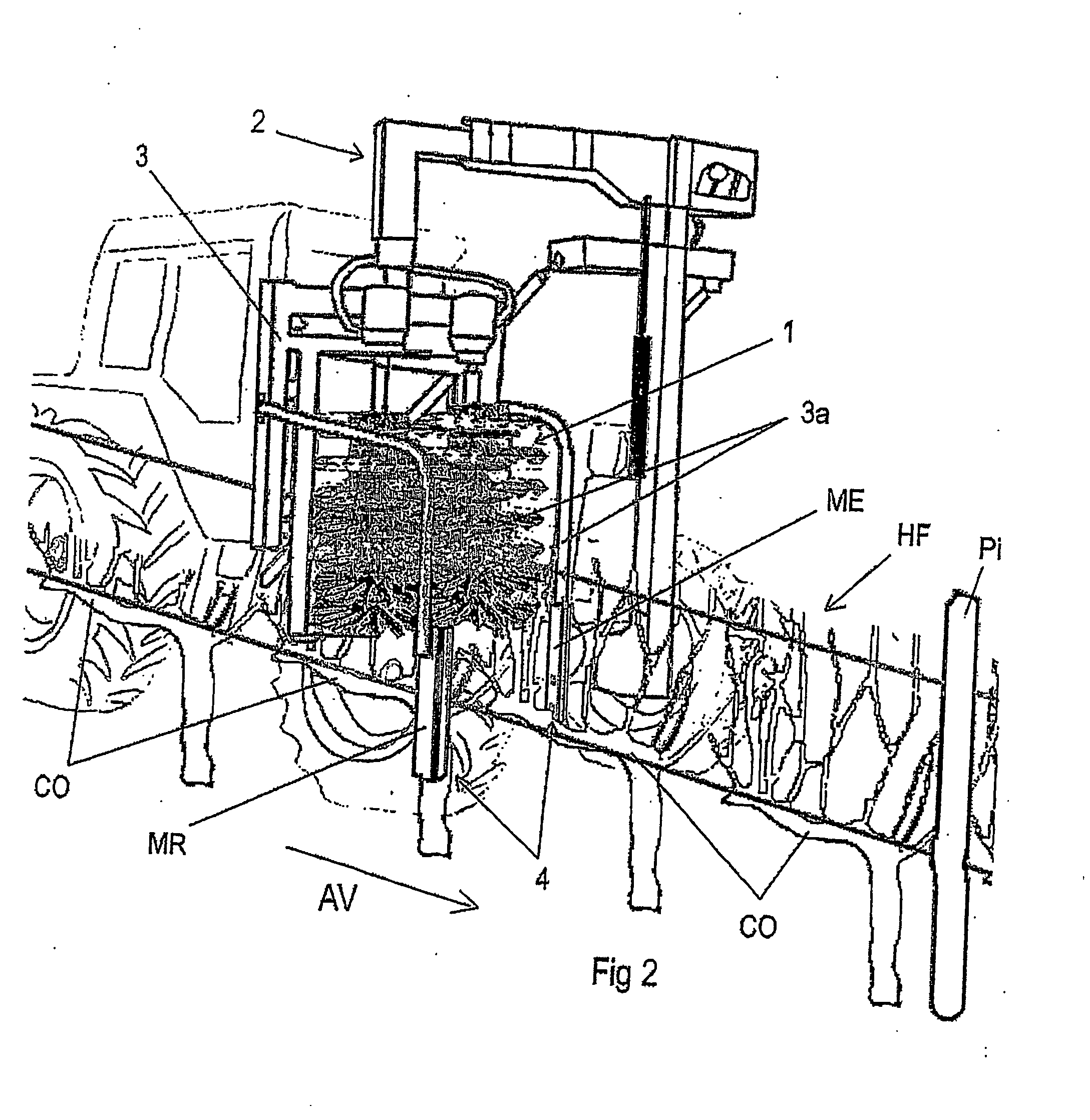 Method and device for analysis of the structure and the composition of cultured hedges such as for example rows of vines