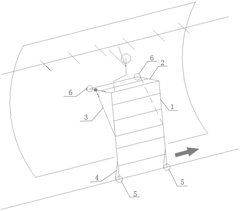 Installation and construction method for high-altitude pipeline in circular-section tunnel