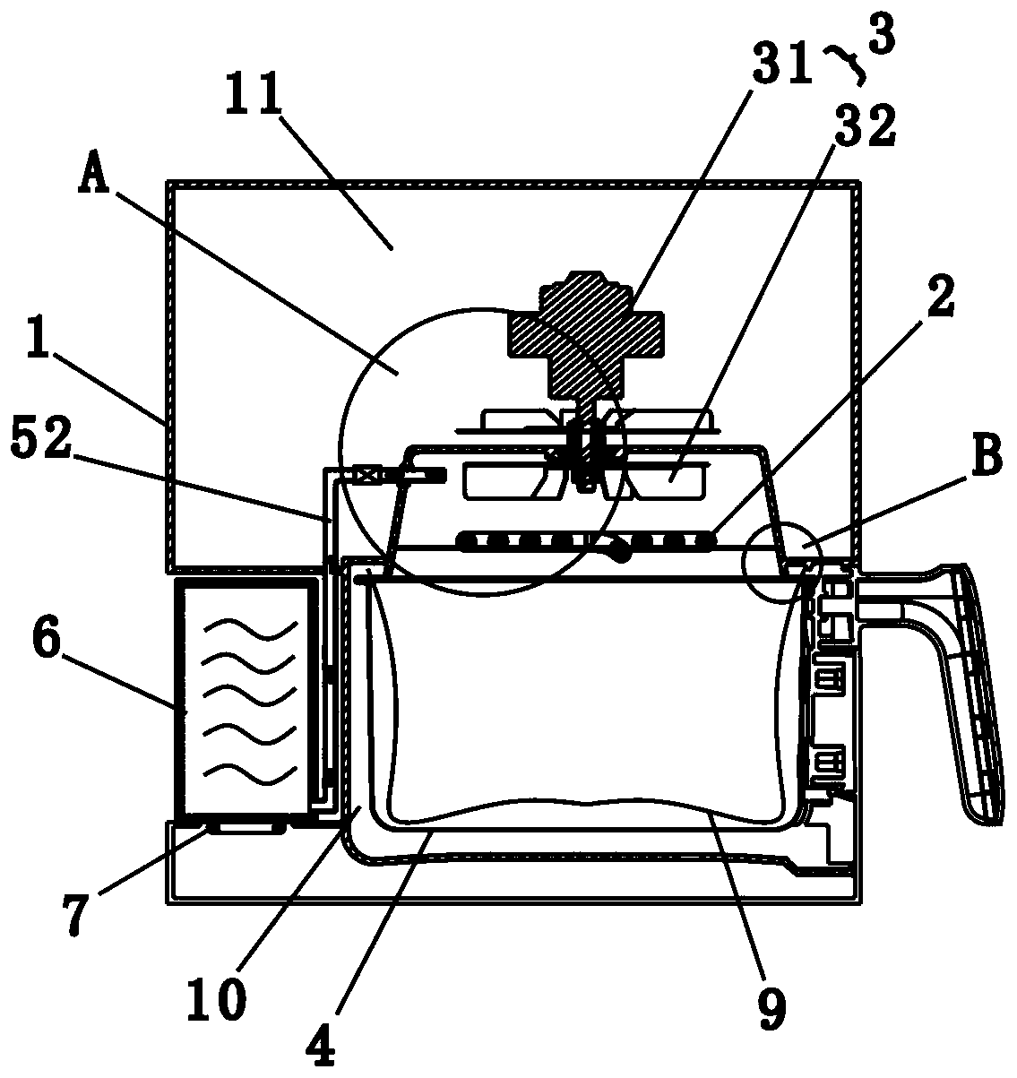 Cleaning method of food processor